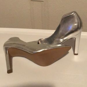 Silver shoes. Worn once. Good condition.